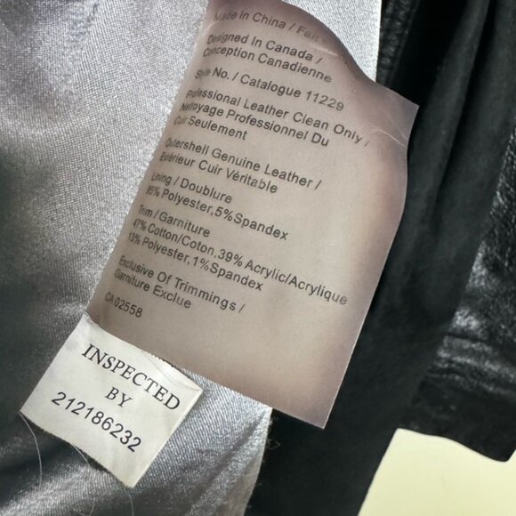 Daniel Leather Open Shawl Collar Jacket Blazer Ties Ribbed Stretch Sides Pockets - Picture 13 of 16